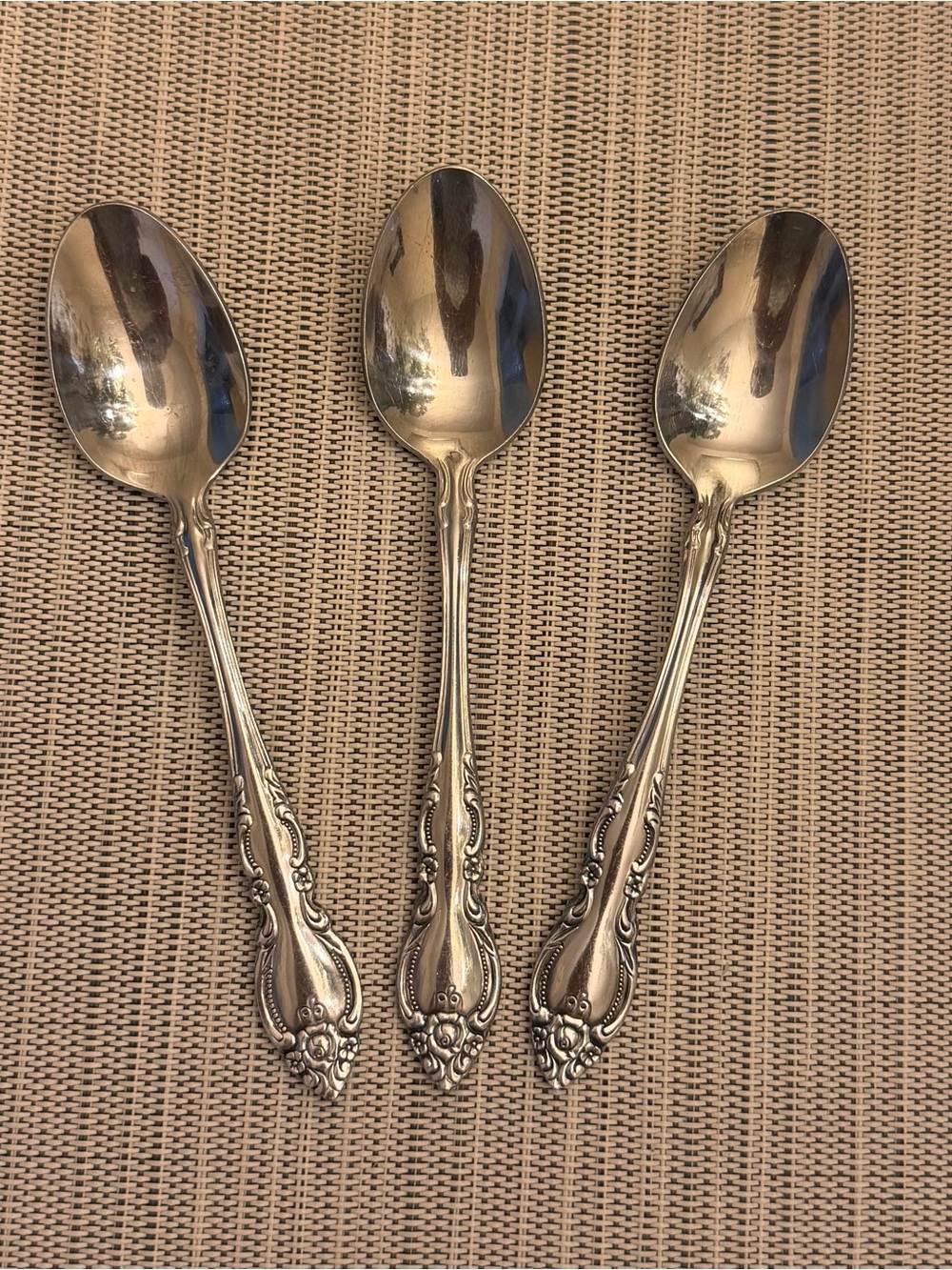 Oneida Northland MALMAISON Teaspoons Stainless Silverware Flatware Korea Set (3)